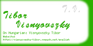 tibor visnyovszky business card